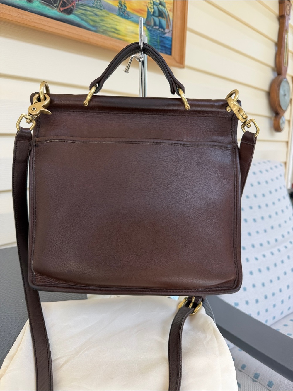 Coach Willis Bag in Mahogany from 1996 in great vintage condition, w/dust bag - Picture 4 of 14